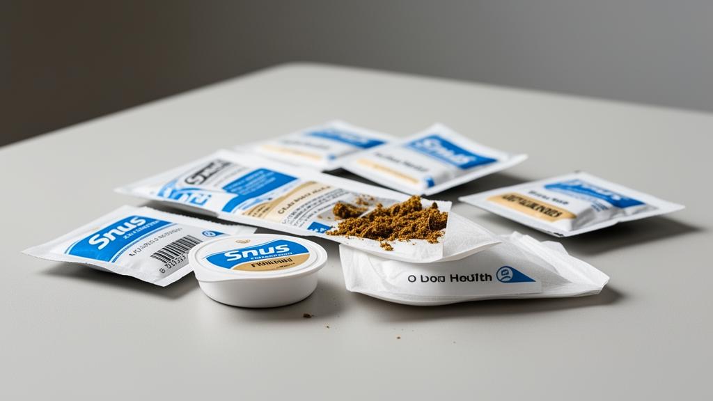 Snusposer – illustrasjon av snus og munnhelse